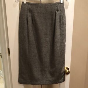 Vintage Grey Wool Skirt